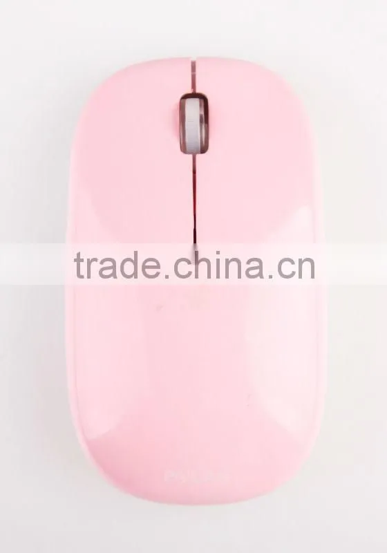 Pink super slim 2.4G wireless Optical Mouse