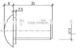 Galvanized Bolt and Nut Highway Guardrail used