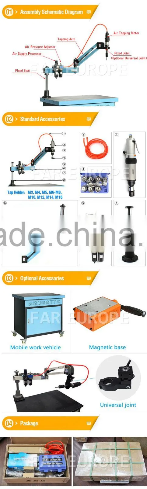 Tapping From M5-M16,Pneumatic Tapping Machine