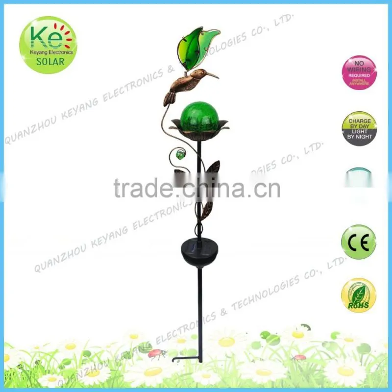 New unique lighting pole integrated outdoor solar garden post light
