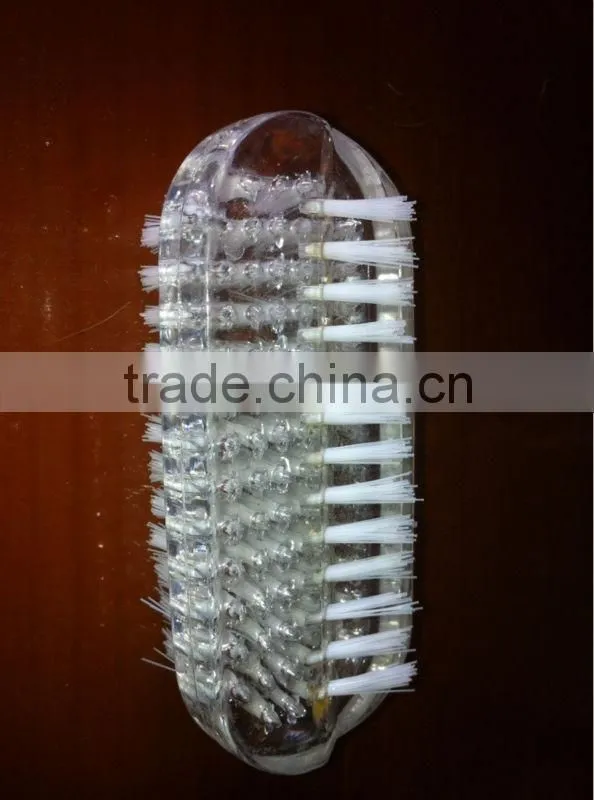 Plastic double side nail brush