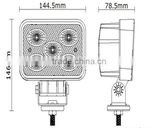 ShengWell Auto 50w led work light 9-32V IP67 CREE led work light Flood beam CREE 50w ip67 led work light