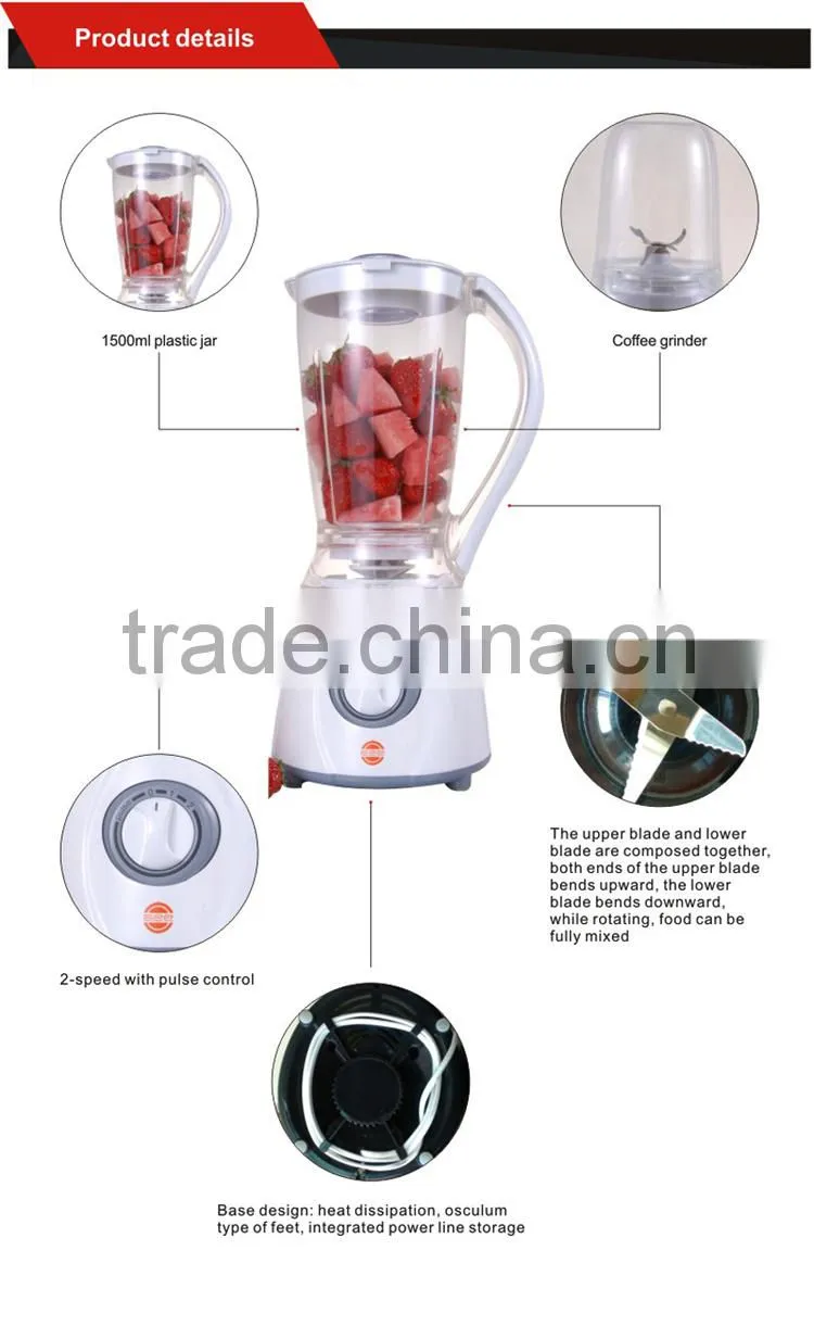 plastic CE chopper 4 in 1 juicer blender