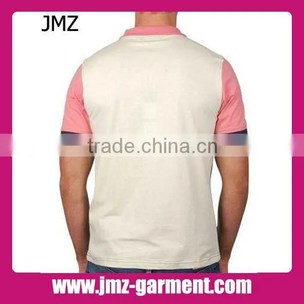 Pocket design 100% jersey cotton polo t shirt for men