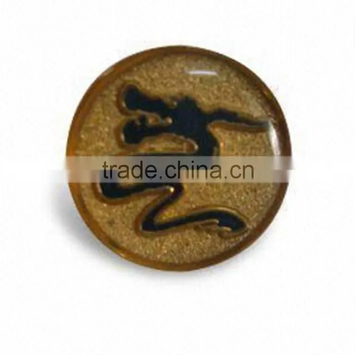 Free design metal button badge, made in China