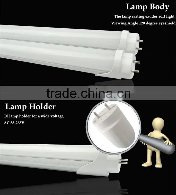 Factory directly selling cool white 18w 1200mm base 2835 led tube light