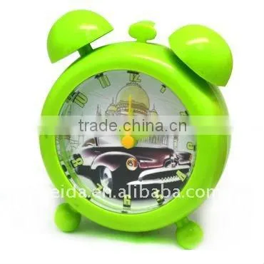 plastic twin bell clock