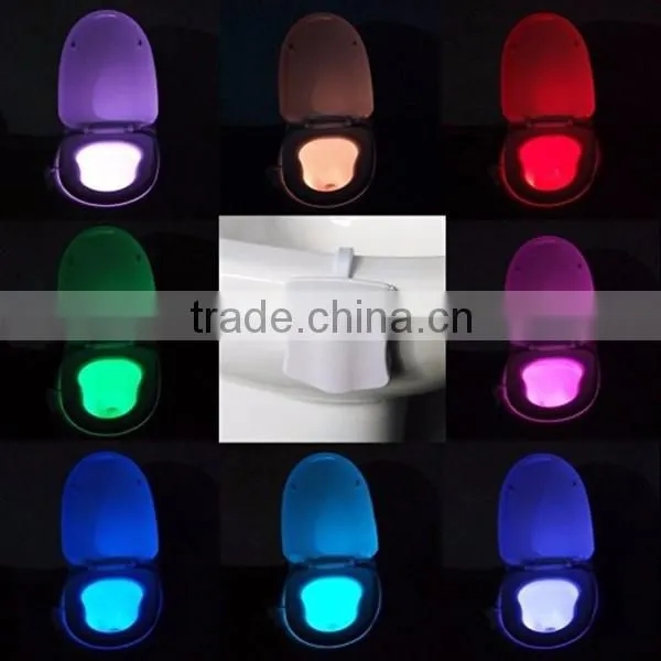 Colorful silicon toilet night light