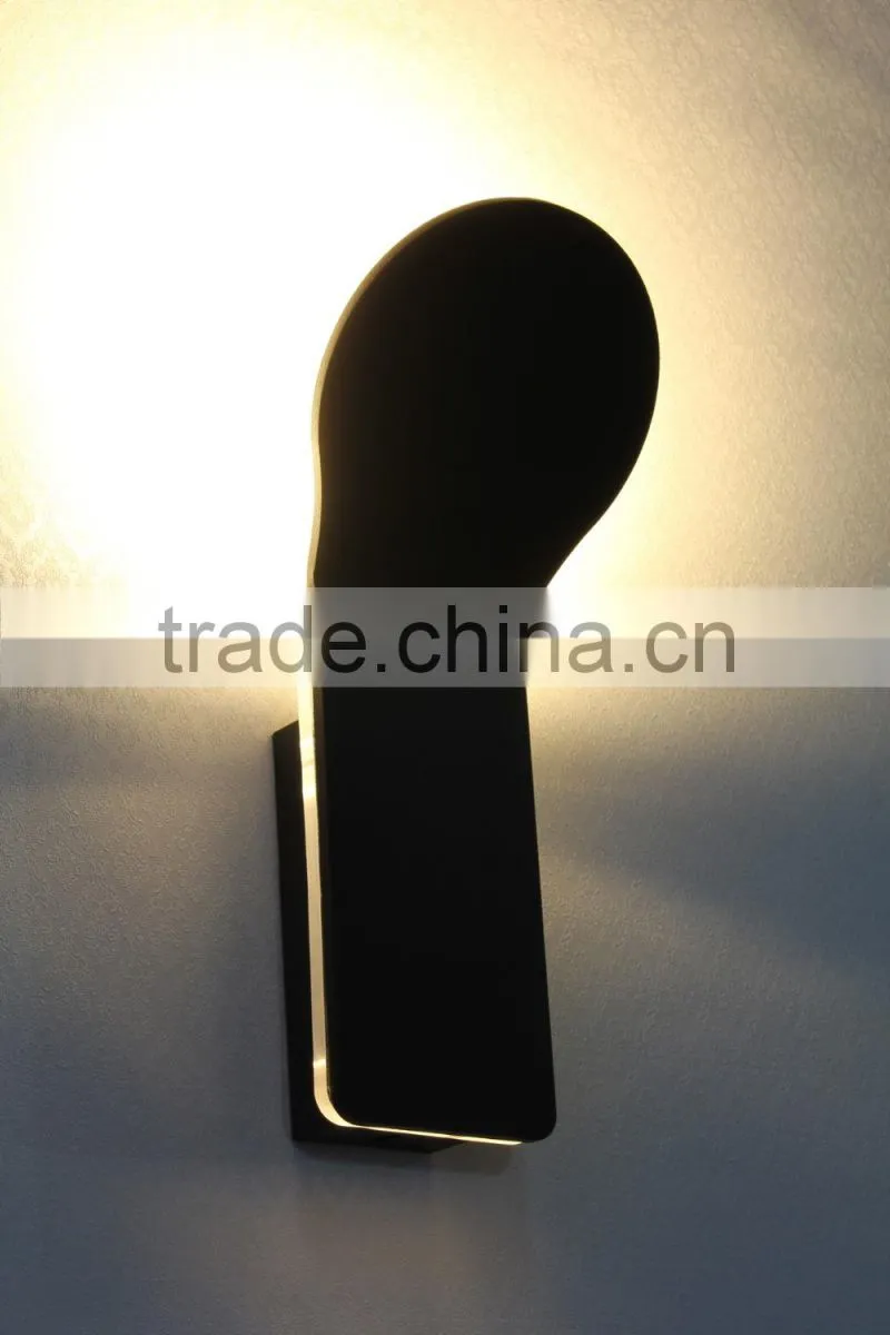 W2183BK 6w SMD black/white color modern indoor led wall mounted decorative lighting
