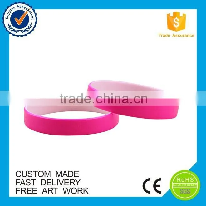 2016 newest China custom amazing embossed wristband silicone