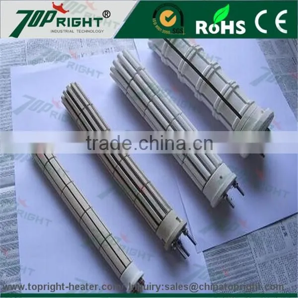 ceramic bobbin heater with coil