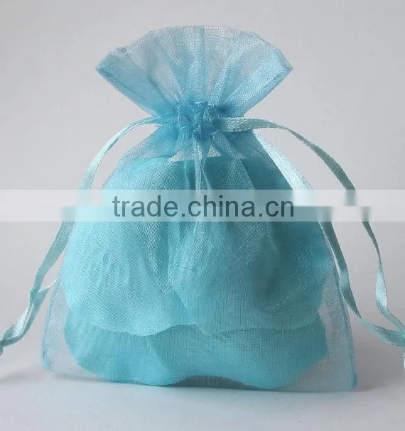 Small size black printed velvet drawstring bags