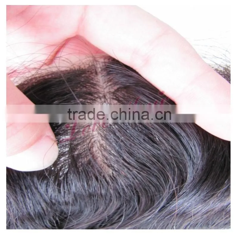 4x4 size full lace closure unprocessed 100% mongolian virgin hair wholesale virgin Hair deep wave Closure