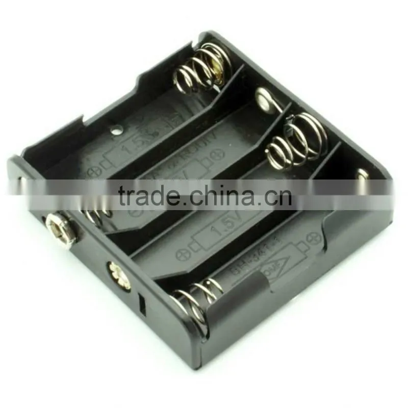 Battery tray 4 AA Stud and socket 4AA Plastic Battery Holder Plastic Battery Case