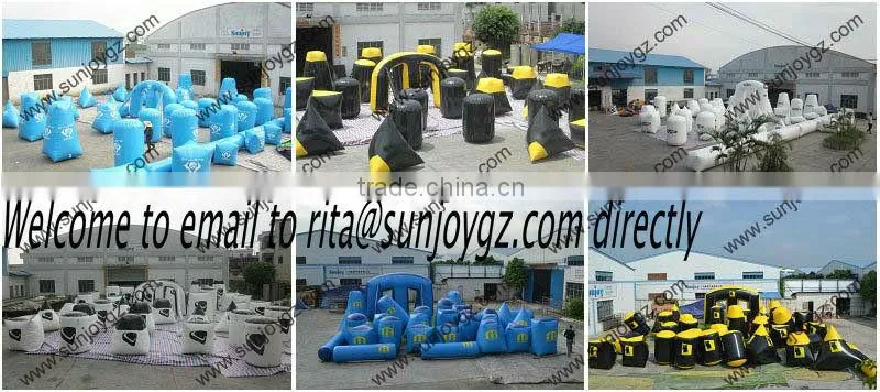 2016 new product inflatable paintball marker bunkers obstacle