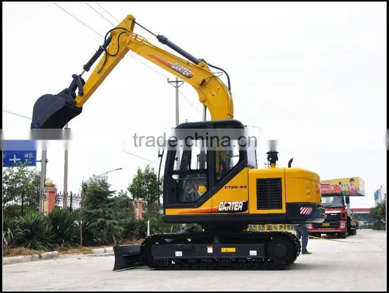 CE / ISO , 8.5 Ton Compact China Made Cheap Brand New Excavator, CE / ISO Certificate, CT85-8A , CT85-8B