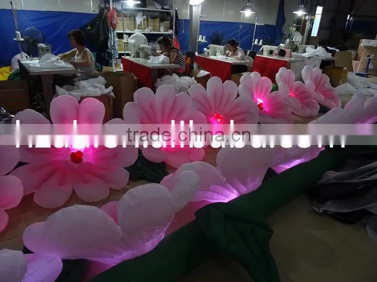 Pink Inflatable Daisy Flower Chain for Wedding Decoration