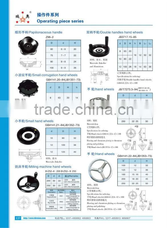 ruiao double handles handwheel