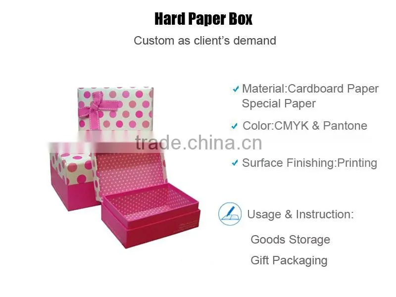 2015 Top Quality Hard Paper Packing Box In Penang With LOGO Printing