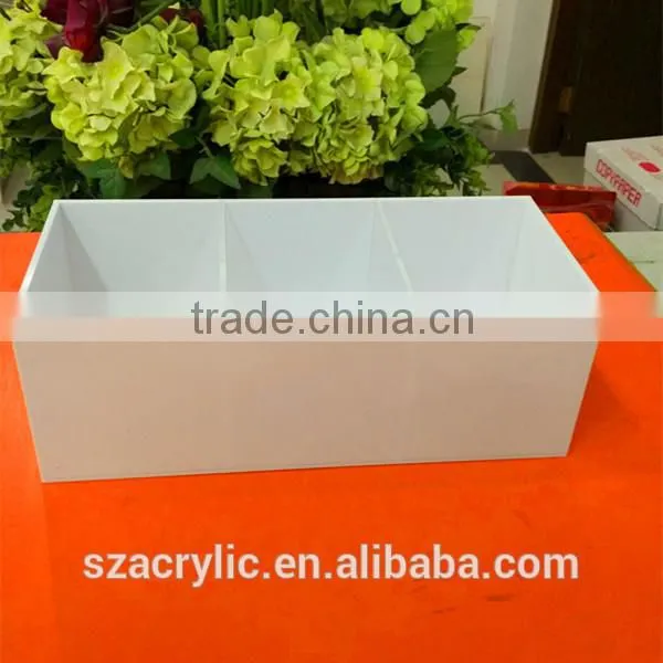 White Acrylic Plastic Box Customized