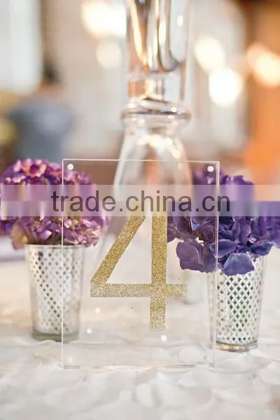 acrylic table number stand