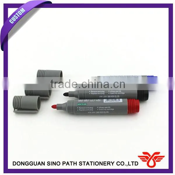 Water erasable silver refill pen, gel ink pen for leather industry