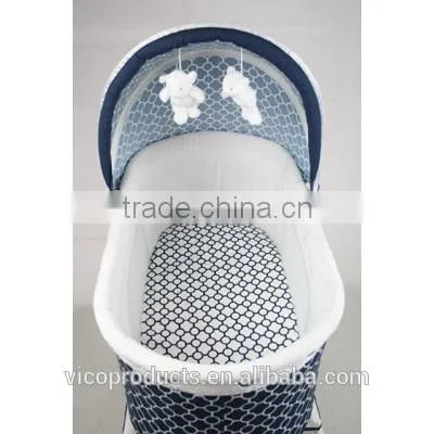 soft and comfortable baby bassinet with rocker