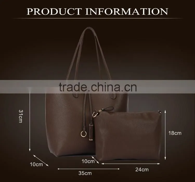 Guangzhou factory bulk the fashion set handbag for lady