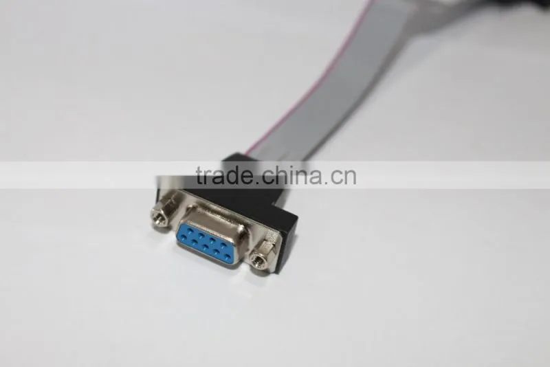 High quality/ Cheap price custom 2.54mm wire to board idc flat cable assembly with db connector