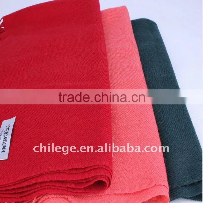 red/pink/dark blue winter twill wool scarf shawl pashmina