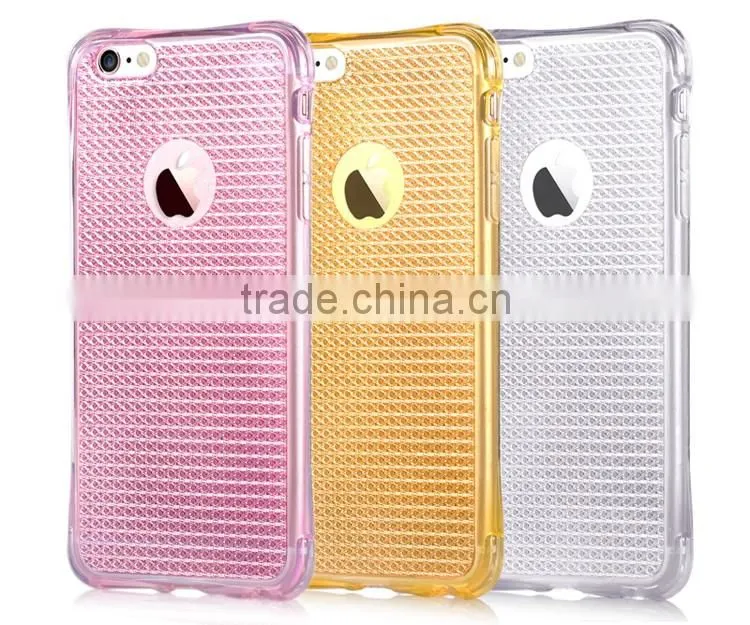 2016 Trending Products Vouni Glitter Anti Shock TPU Back Cover Phone Case for iPhone 6/6s