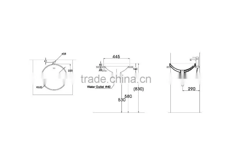 CRW HA3309 Cheap Vanity Bathroom Sinks for Sale
