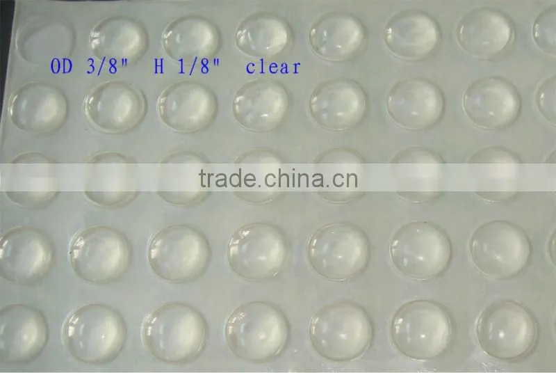Adhesive rubber bumper