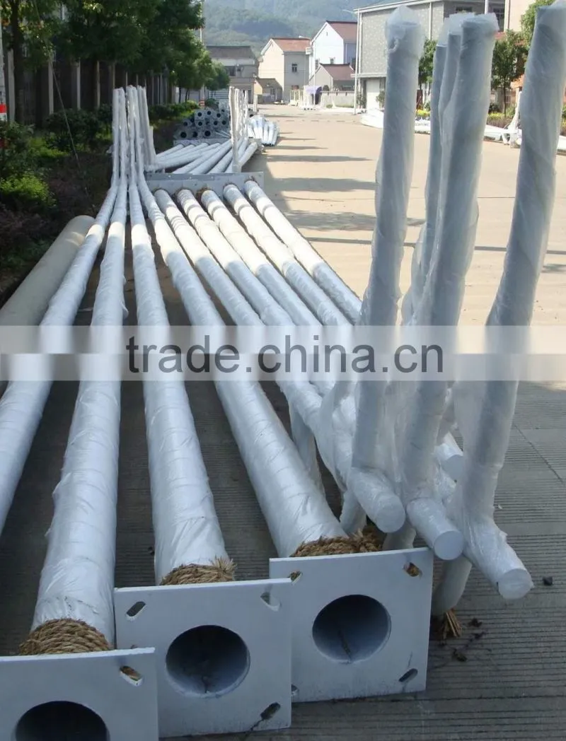 galvanized powder coated tapered power pole