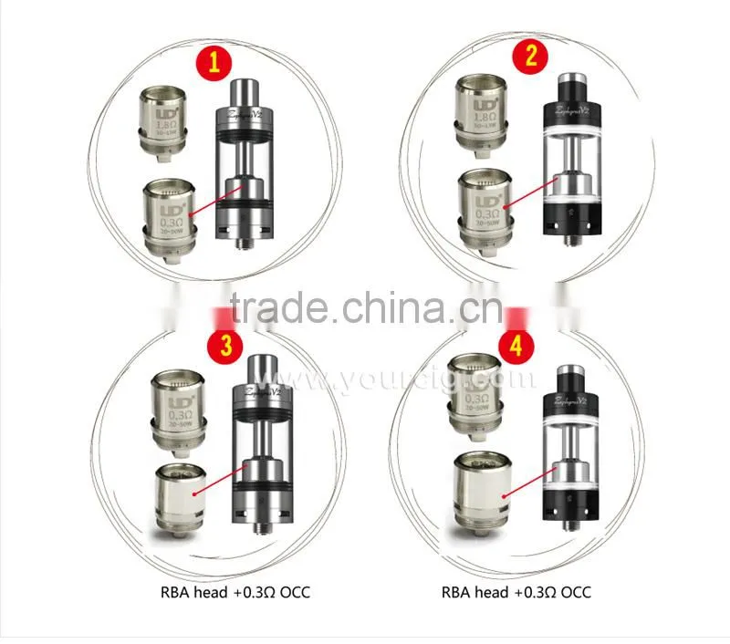 2016 wholesale top filling tank UD zephyrus V2