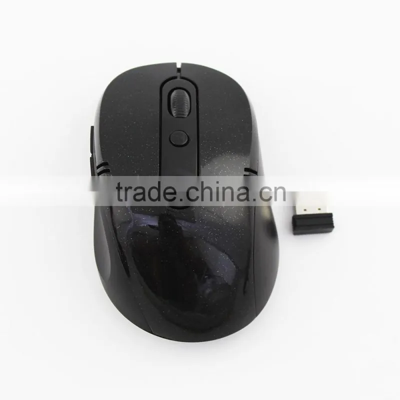Black new brand 2.4g wireless gaming learn mouse