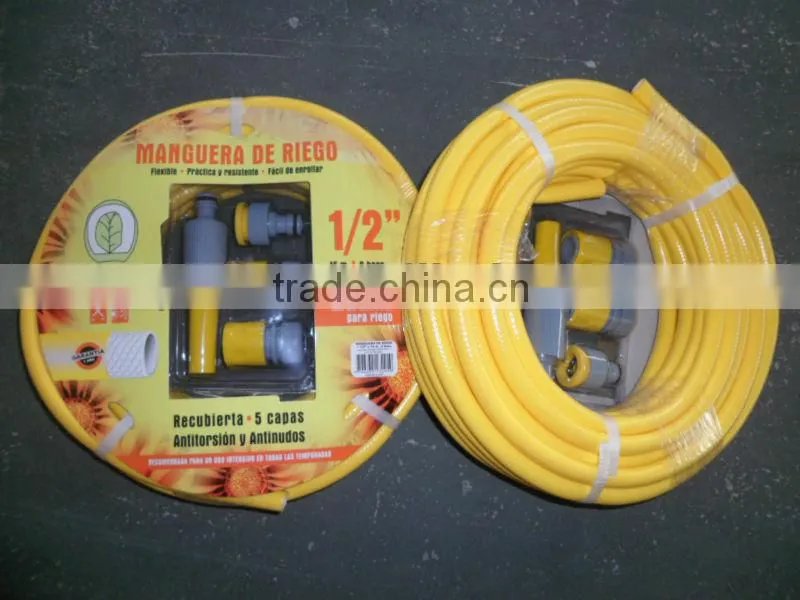 1/2'' Diameter PVC woven hose portable garden hose reel