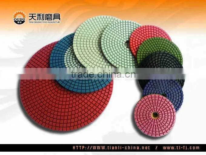Resin Diamond Polishing Pad,Flexible Wet Polishing Disc