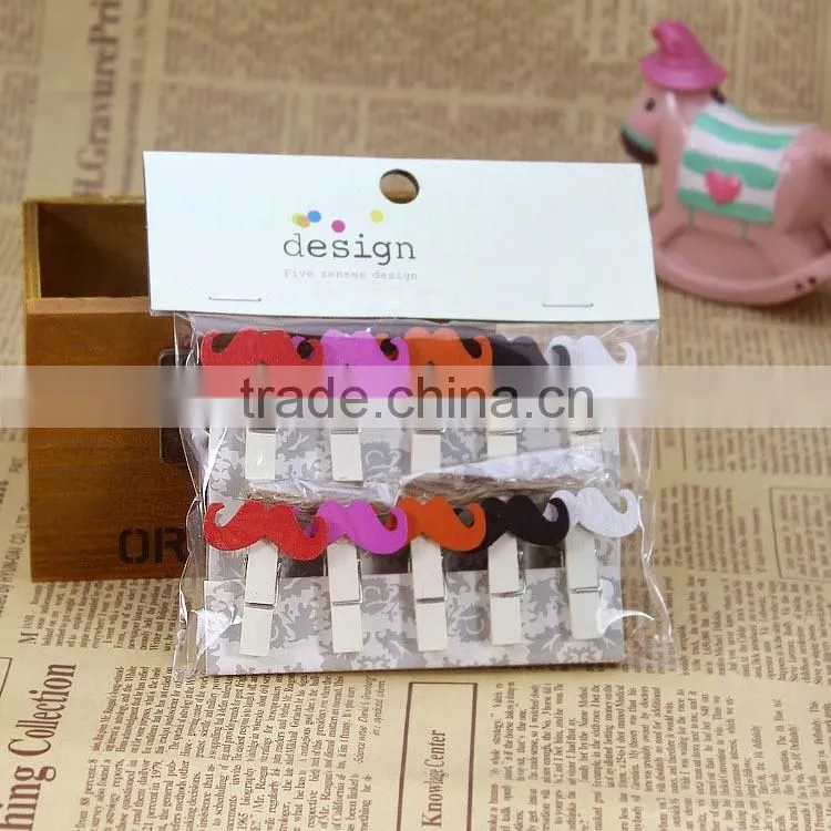 christmas small craft wooden photo clip, promotional wooden clips for wholesale