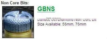 Geological Surface Set Diamond Non-Core Bit -- GBNS