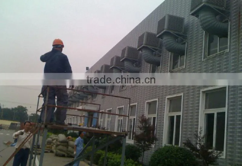 Evaporative air cooler for poultry and industrial house
