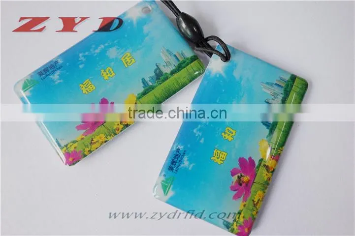 HF 13.56MHz RFID Epoxy tag NFC key fob
