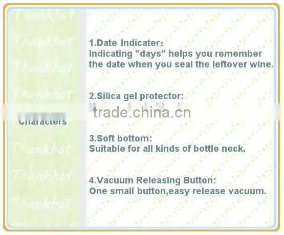 wine accessories novelty decorative wine stopper