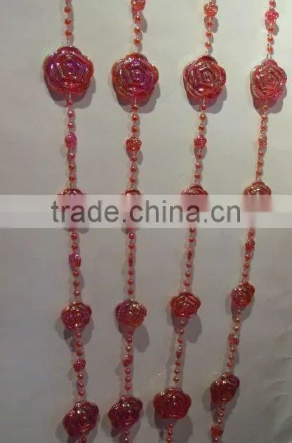 Plastic bead curtain