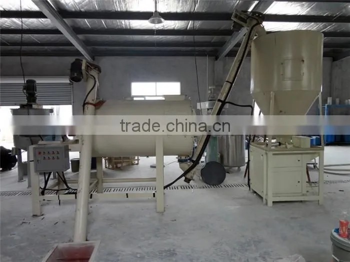 2-3t/h dry mortar production line ribbon dry mortar mixer