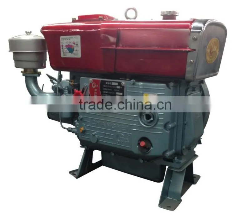 JD1300 diesel engine best quality single cylinder diesel engine with radiator