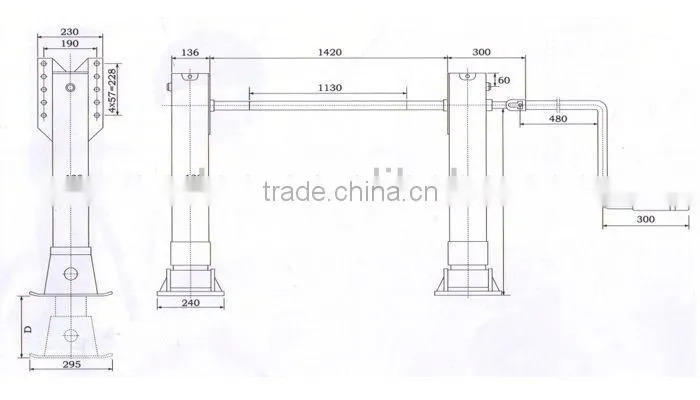 Trailer 25T Inside Landing Gear for Sale