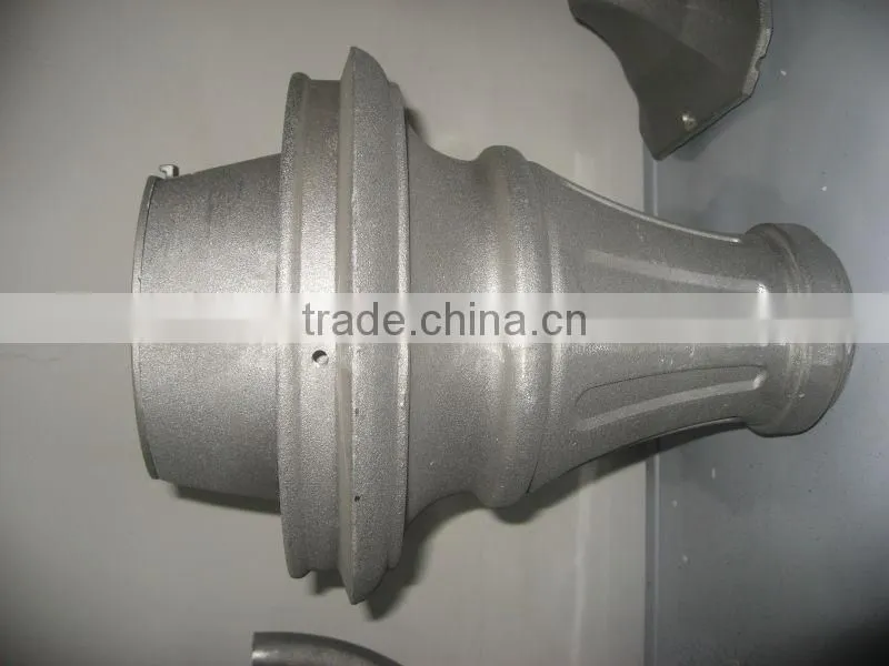 Cast aluminum light pole accessories