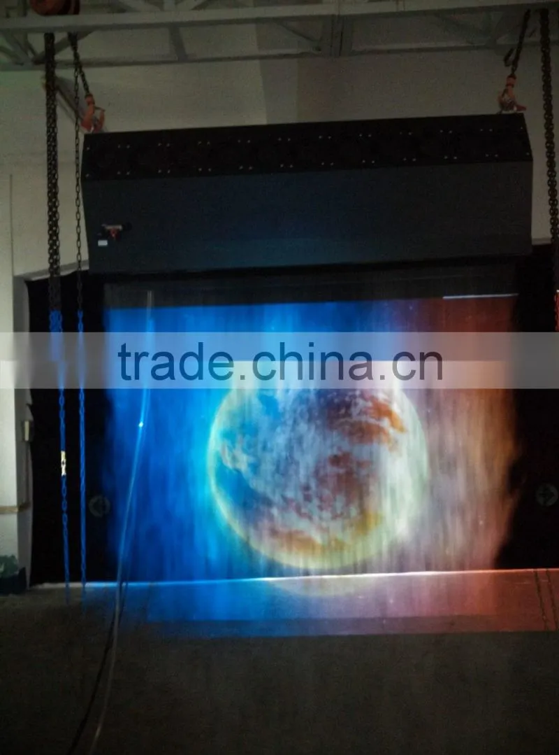 2M downward spray laser projector fog screen for wedding