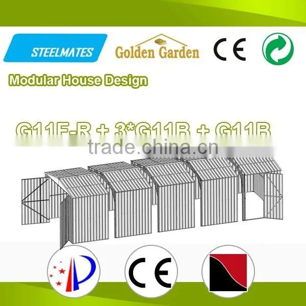 garden shed house new trend product manufacturer gable roof steel tube carpots